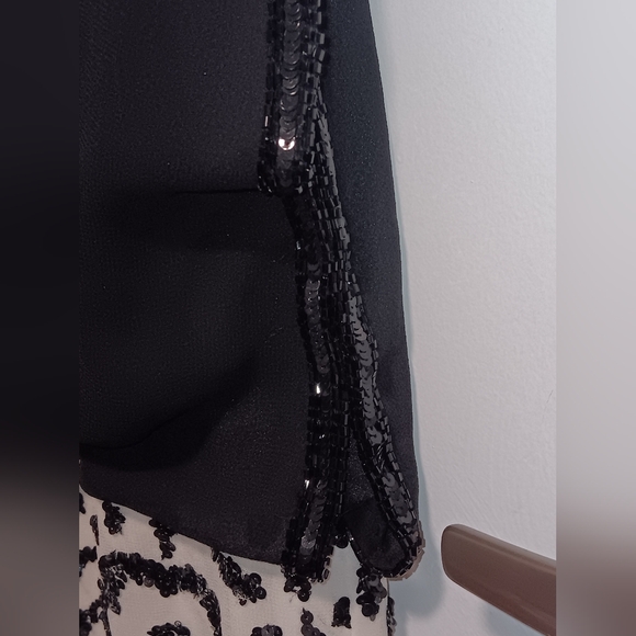 Jkara Dress Drop Waist With sequin embroidered chiffon blouson - Picture 5 of 11